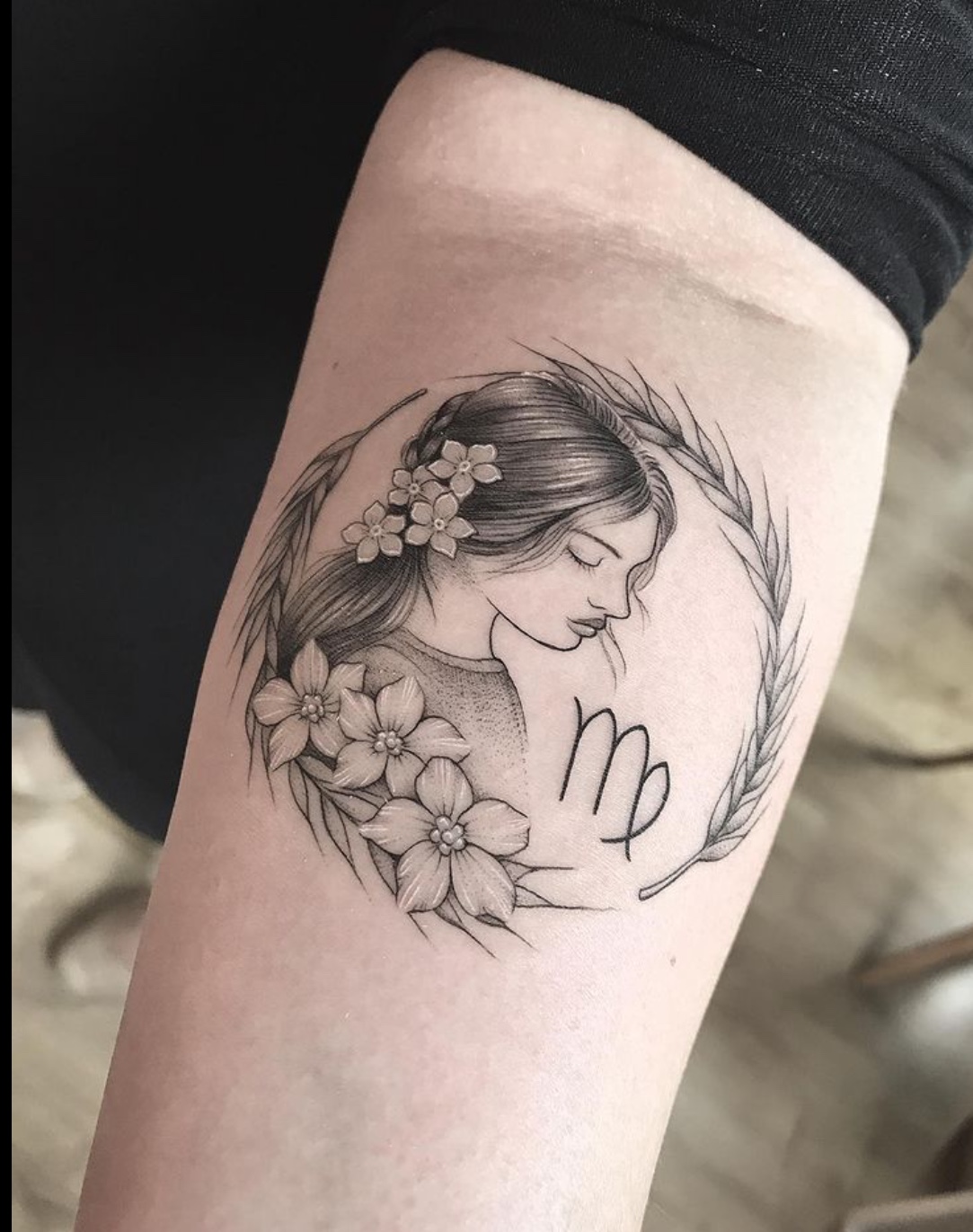 Female Virgo Tattoo Designs