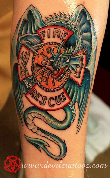 Fire Fighter Tattoo