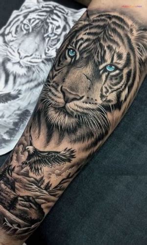 Forearm Tattoos Tiger
