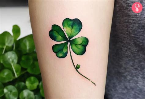 Four Leaf Clover Tattoo By Miriam