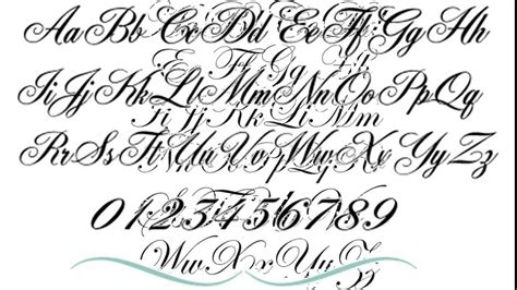 Free Cursive Tattoo Fonts Free Cursive Tattoo Fonts