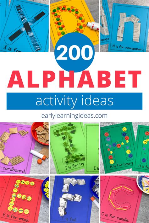 Free List 200 Materials For Preschool Letter Activities And Collages Free List 200 Materials For Preschool Letter Activities And Collages