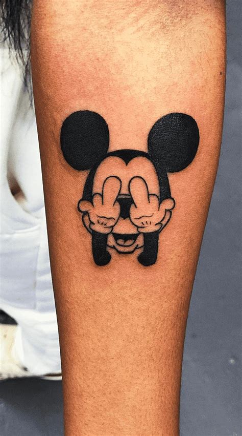 Full Session Black And Gray Mickey Mouse Tattoo Tattoo Tattooist Mickeymouse