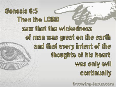 Genesis 6 5 Kjv And God Saw That The Wickedness Of Youversion