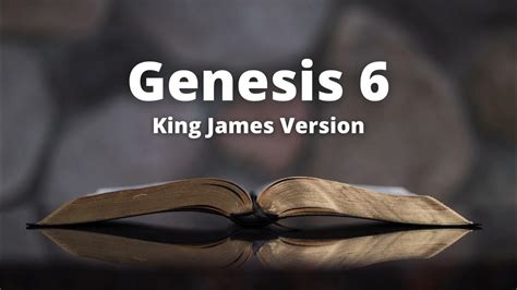 Genesis 6 King James Version Audio Bible Youtube