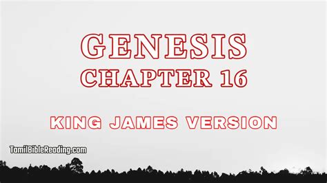 Genesis Chapter 16 King James Version Bible Reading