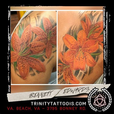 Got To Tattoo Some Tiger Lilies On A Lovely Client The Other Day Tigerlily Tigerlilytattoo Lillytattoo Flowertattoo Thightattoo Legtattoo Edmontontattoo Edmontonalberta Edmontontattooartist Edmontontattooshop Edmontonliving Edmonton