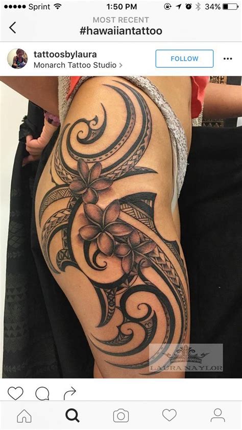 Hawaiian Tribal Tattoos For Women On Thigh Hawaiian Tribal Tattoos For Women On Thigh