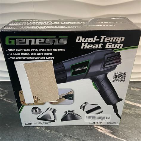 Heat Gun Genesis Ghg1500a Dual Temp With 4 Nozzle
