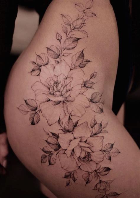 Hip Thigh Tattoo