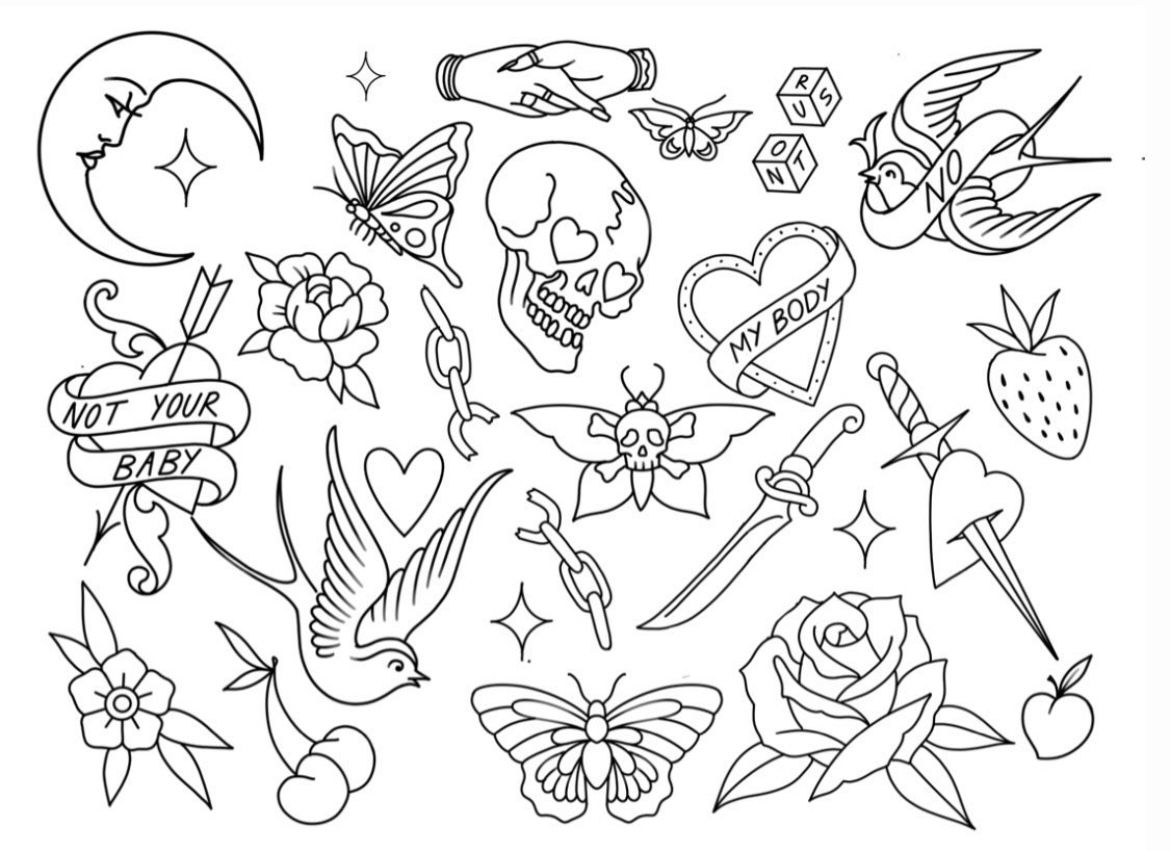 Hipster Drawings Tattoo Style Drawings Tattoo Stencil Outline Tattoo