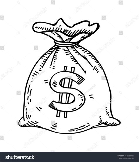 Hood Money Bag Drawing At Abigail Schardt Blog