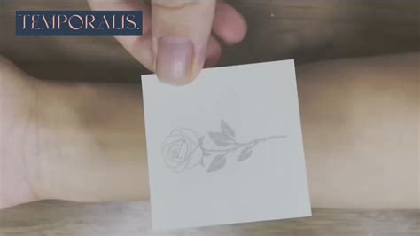 How To Apply A Temporary Tattoo Sticker Step By Step Temporalis