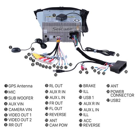 Hyundai Car Radio Stereo Audio Wiring Diagram Autoradio Connector Wire