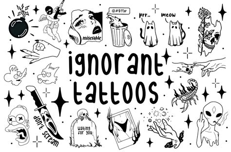 Ignorant Style Tattoo Flash