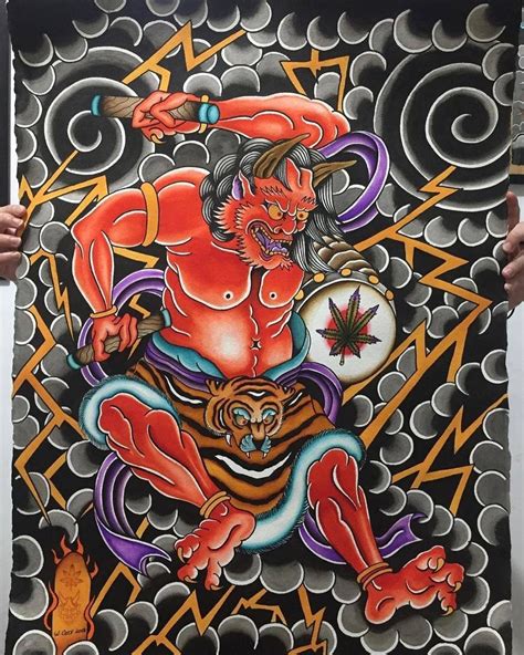 Irezumi Culture Tattoo On Instagram Raijin Art Design Done By Ozzy Irezumi Culture Tattoo On Instagram Raijin Art Design Done By Ozzy