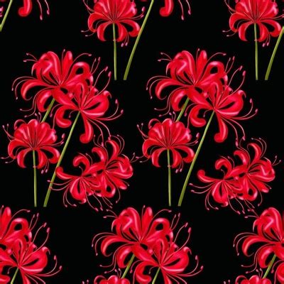Japanese Death Flower Fabric Wallpaper And Home Decor Spoonflower