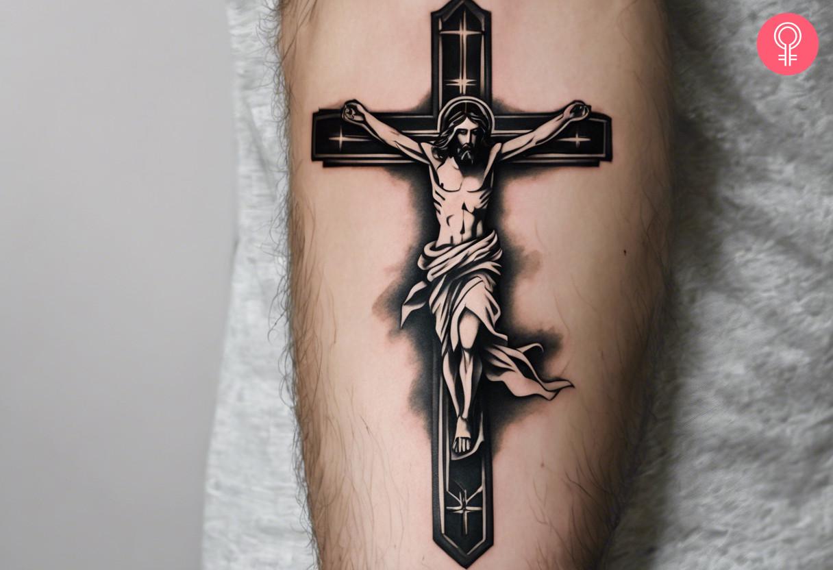 Jesus Tattoo On Forearm