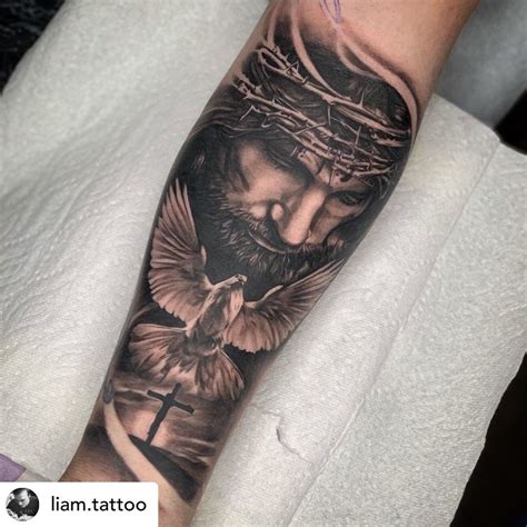 Jesus Tattoo On The Arm
