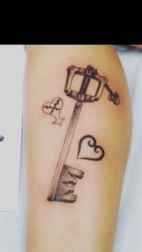 Kingdom Keyblade Heartless Kingdom Hearts Symbol Tattoo Leg Done