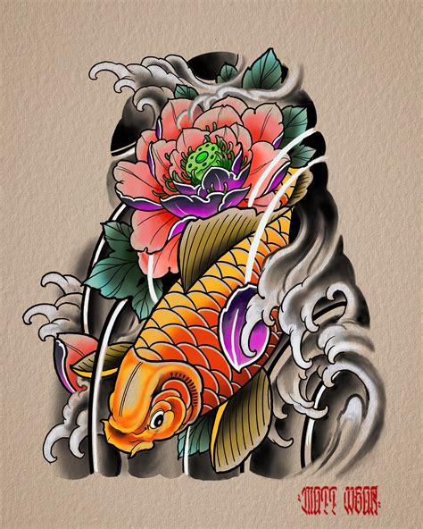 Koi Carp Koi Tattoo Design Koi Fish Designs Koi Tattoo