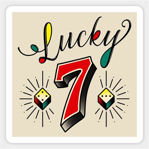Lucky 7 Tattoo Design Lucky 7 Tattoo Design