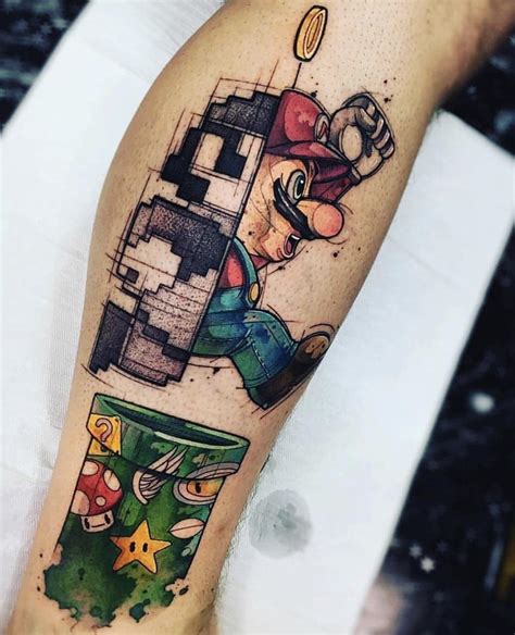Mario Themed Tattoo R Tattoo