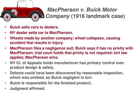 Mcpherson V. Buick Motor