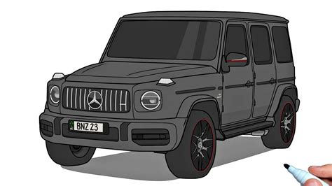 Mercedes G63 Drawing