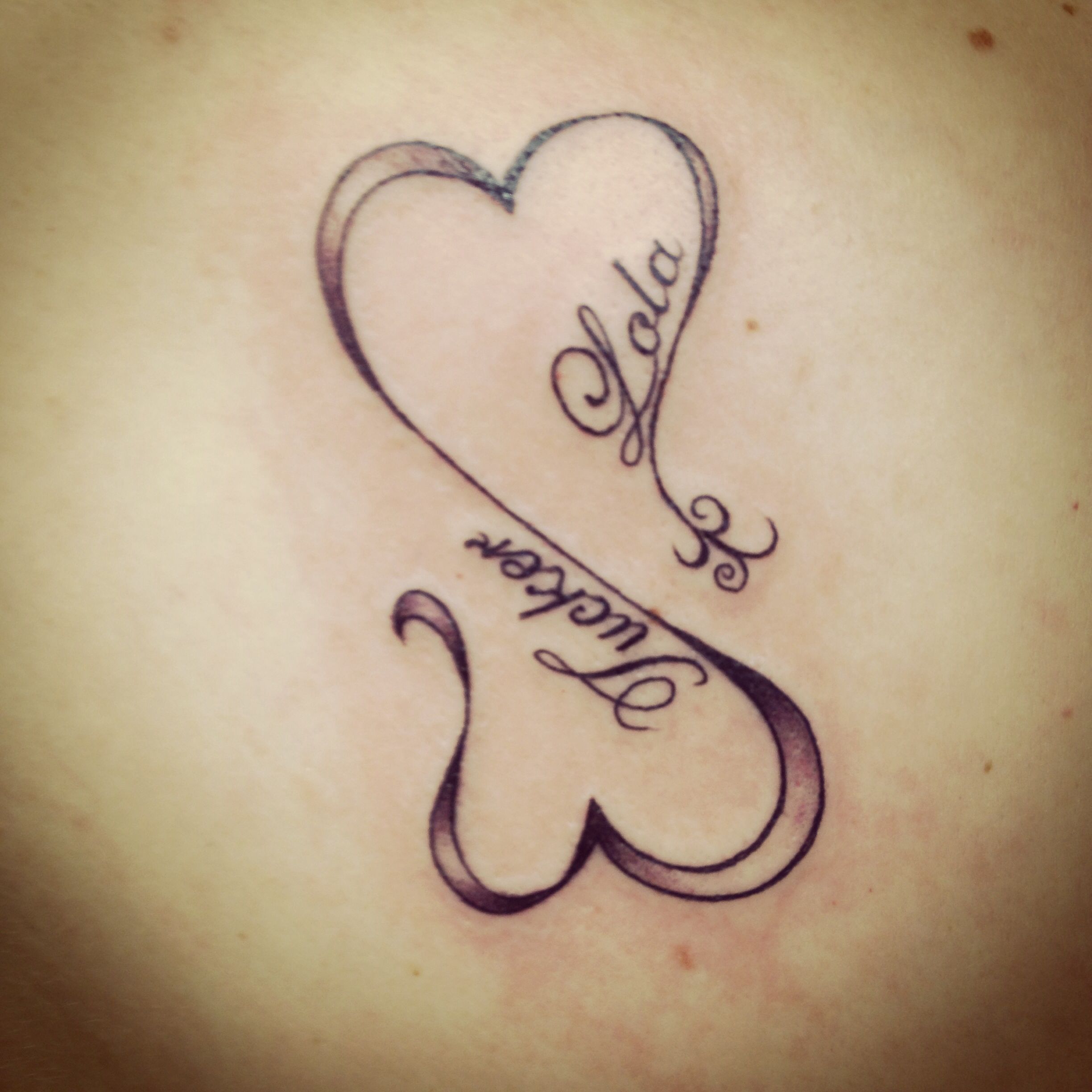 Name With Heart Tattoo Designs