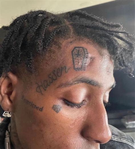 Nbayoungboy Face Tats Tattoo Ideas Males Thug Life Style