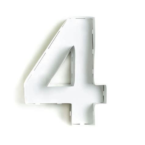 Number Shaped Box Number 4 Tbd Hasmart