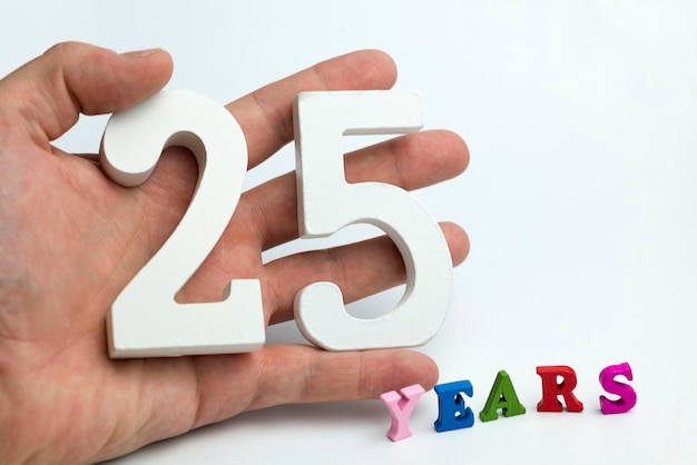 Numbers Clipart Hand Holds A Sign With Number Five