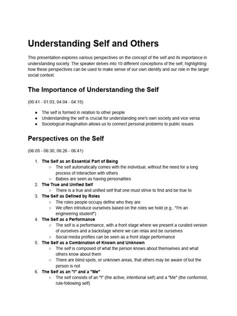 Obtl Understanding The Self Revised Pdf Self Identity Social Science Obtl Understanding The Self Revised Pdf Self Identity Social Science