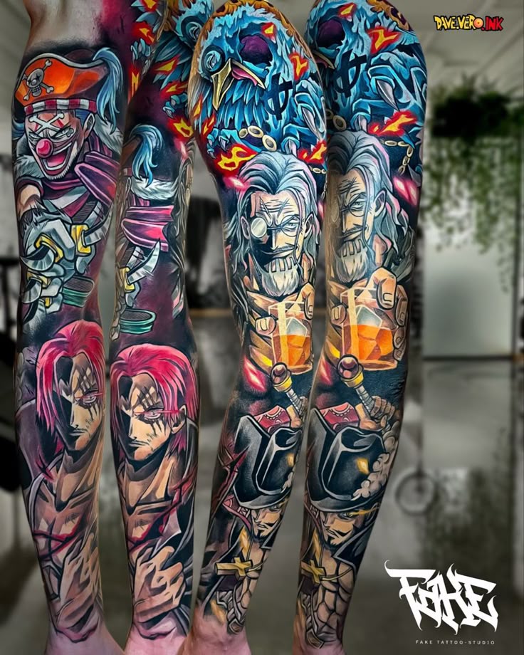 One Piece Tattoo Sleeve