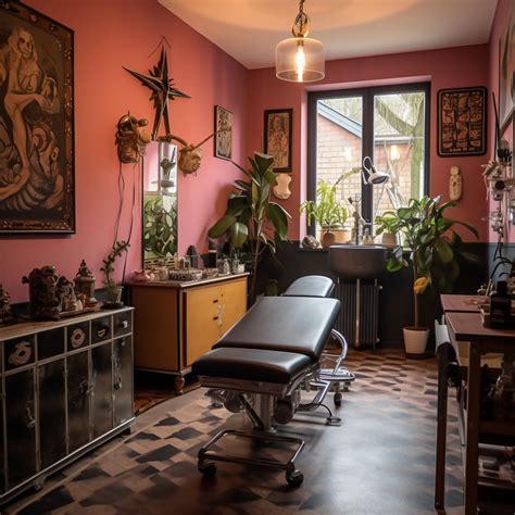 Pin By Sienna On Move Out Ideass Tattoo Studio Interior Studio