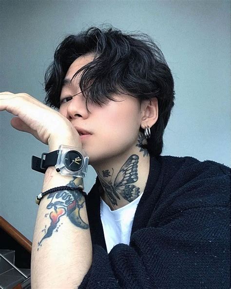 Pin By Tynessia Delores On Handsome Guys Korean Asians With Tattoos