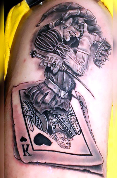 Playing Card Joker Tattoo
