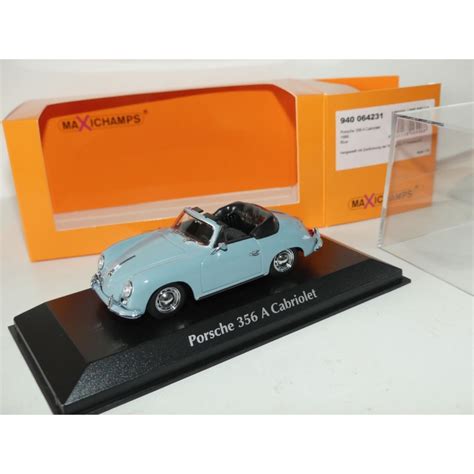 Porsche 356 A Cabriolet 1956 Bleu Maxichamps Minichamps 1 43 De Ref