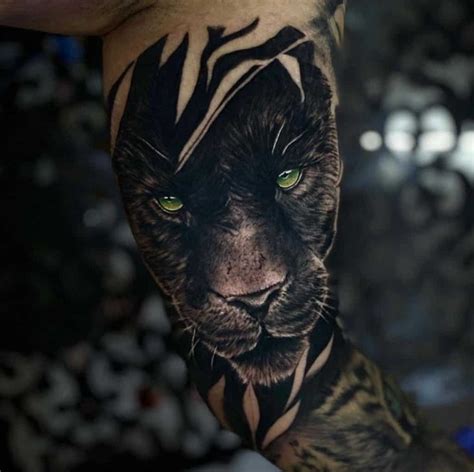 Realistic Panther Head Tattoo Realistic Panther Head Tattoo