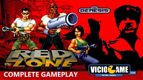Red Zone Mega Drive Complete Gameplay Viciogame