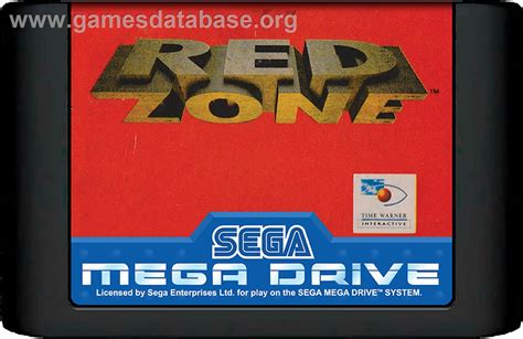Red Zone Sega Genesis Artwork Cartridge