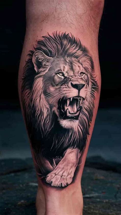Roaring Lion Head Tattoo Design Roaring Lion Head Tattoo Design