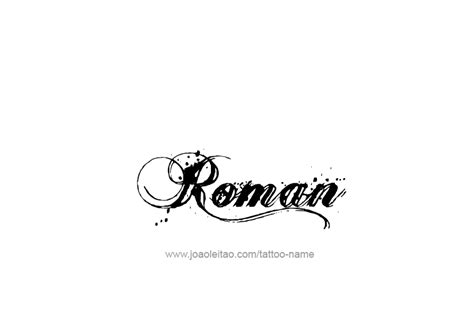 Roman Name Tattoo Ideas