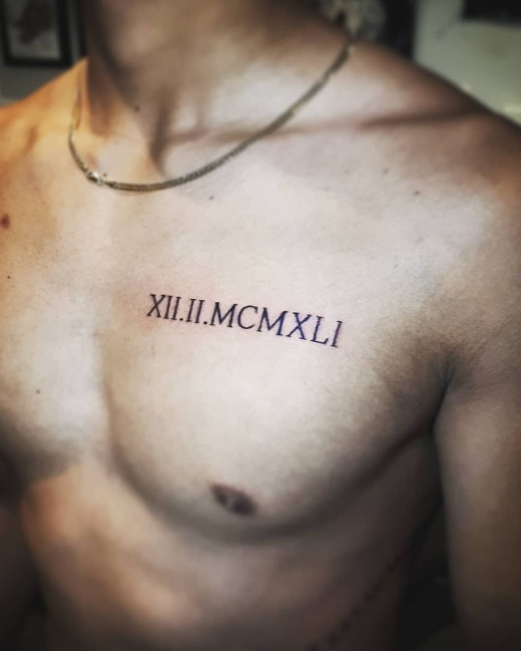 Roman Numeral Tattoo Men