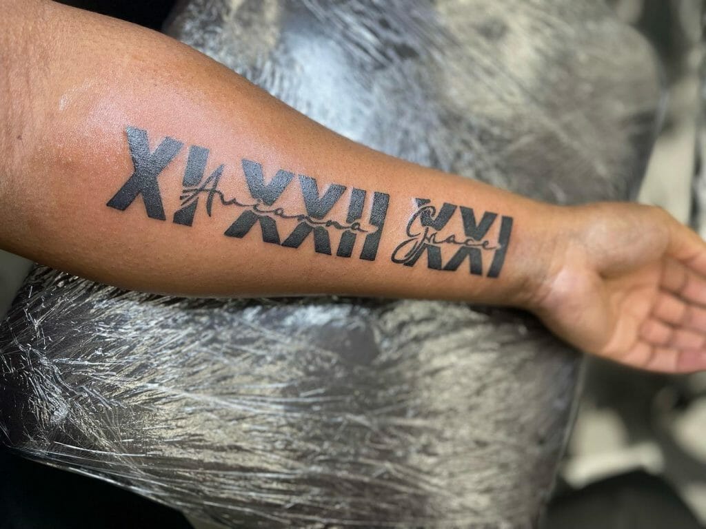 Roman Numeral Tattoos For Men 100 Roman Numeral Tattoos For Men Manly