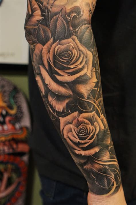 Rose Tattoo Forearm Sleeve Rose Tattoo Forearm Sleeve