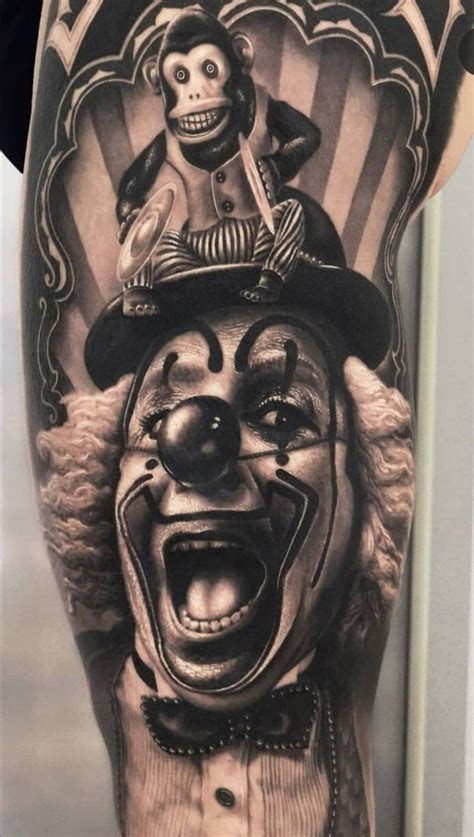 Scary Clown Tattoos