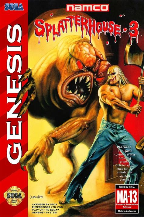 Sega Genesis Splatterhouse 3 Game Box