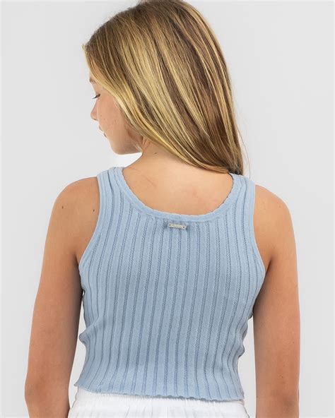 Shop Mooloola Girls Amp 39 Harley Pointelle Top In Baby Blue Fast Shipping Amp Easy Returns City